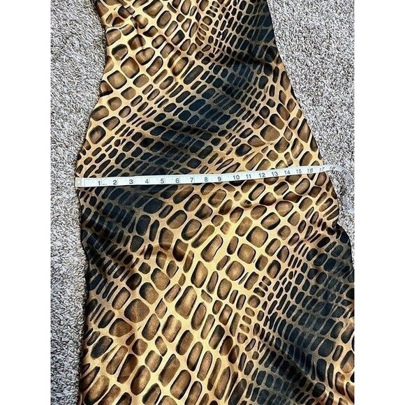 Elegant Animal Print Sleeveless Dress - Picture 11 of 12